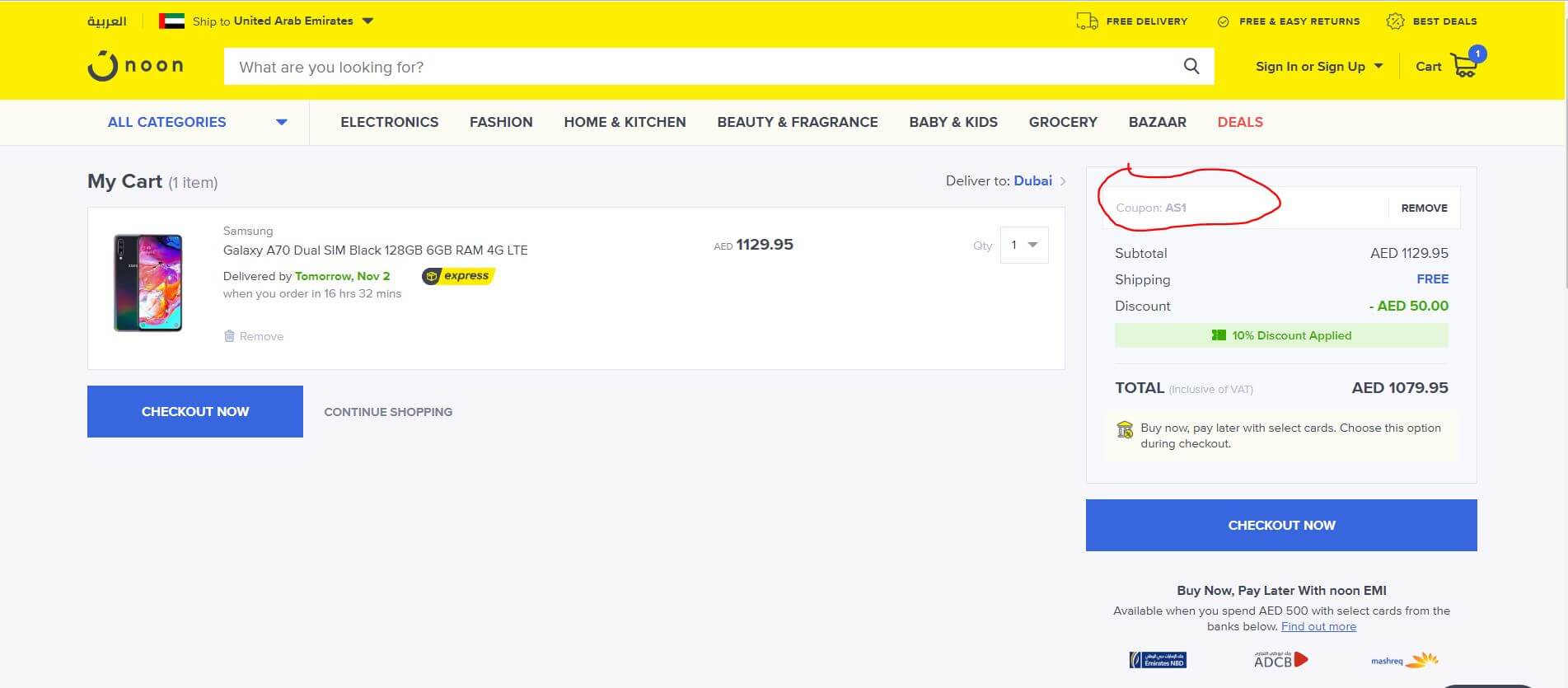How_to_use_Asaan_exclusive_discount_code_at_Noon.