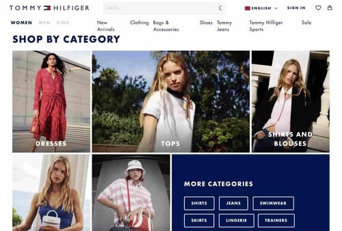 Tommy Hilfiger Women’s Clothing Categories 