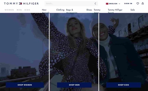 Tommy Hilfiger Home Page